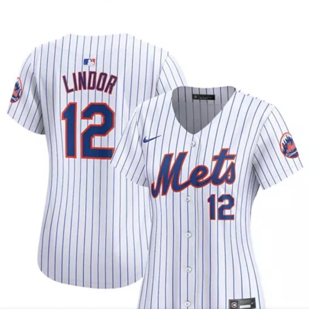 Nike Women's Francisco Lindor White New York Mets Home Limited Player Jersey